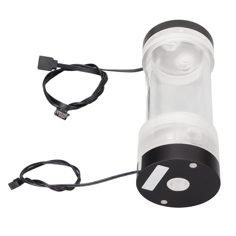 Water Cooling Tank 200ML Temperature Display RGB 160mm G1/4 Cylindrical
