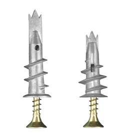 70 Pcs Plasterboard Fixings Heavy Duty,Metal Wall Plugs and Screws,Self Drill Drywall Fixings Set,Cavity Raw Plugs,Dry Wall Anchor for Plaster Boards,Composite Boards,Wooden Boards