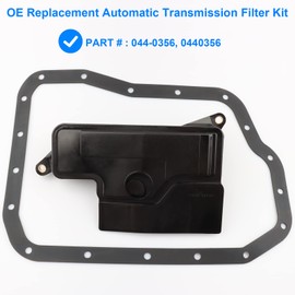 Auto Transmission Filter Kit Replace 044-0356 0440356 Compatible with Toyota Lexus 3.5L U660E - 2007-2018 Avalon ES350, 2010-2015 RX350, 2011-2016 Sienna, 2009-2015 Venza, 07-17 Camry,14-19 Highlander