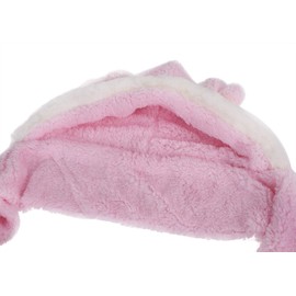 YJZQ Kids Girls Cartoon Scarves Hat Gloves 3-in-1 Set Winter Super Soft Plush Full Hood Cap Warm Thermal Fleece Hats with Ears, Pocket, Scarf, Christmas Gifts for Boys and Girls