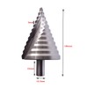6-60mm Step Drill Bit, 12.5mm/0.5” Shank 4241 HSS Spiral Groove