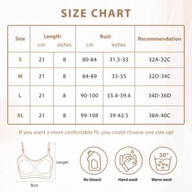 Omisy 4 Pieces V Neck Padded Bralette Cami Bra Wireless Tank Top Bra Sports Bra with Adjustable Straps