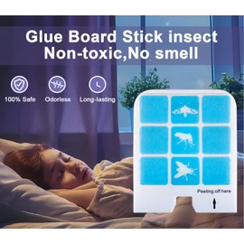 Kuxinage 20 Pcs Refill Glue Cards Compatible with Safer Home SH502, SH503 Indoor Fly DT3005W Plug-in Bug Light for Flies, Fruit Flies, Moths, Gnats, and Other Flying Insects