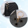 Vin Beauty Women's Stars Bag Charms, Enameled Keychain Cute Dainty