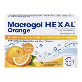 Macrogol Hexal Orange Plv.z.her.e.lsg.z.einn.btl. 20 stk