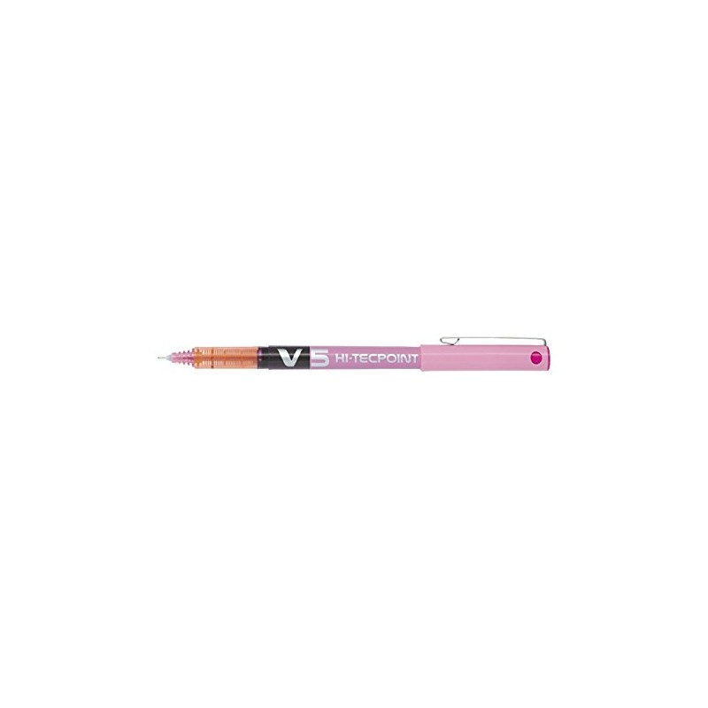 Pack of 6 Pilot V5 Hi-Tecpoint Liquid Ink Rollerball Pen