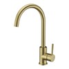 CUZRSIEYI Kitchen Faucet Brushed Gold Kitchen Sink Faucet Deck Mounted