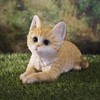 Pacific Trading Tabby Cat Lying Down Figurine 8.5 Inch