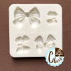 Unbranded Bows silicone mold, 4 cavities, 4 different sizes