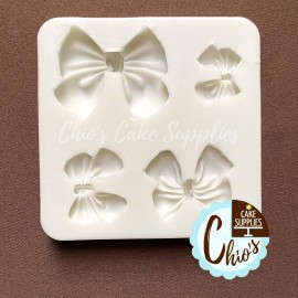Unbranded Bows silicone mold, 4 cavities, 4 different sizes