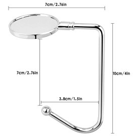 Yotako 6 Pieces Christmas Stocking Holders Mantel Hooks Hanger Christmas Stocking Clips Safety Grip for Christmas Party Decoration and Hanging Handbags(Silver)