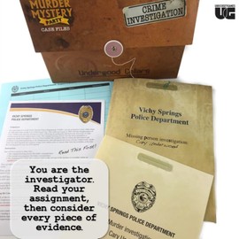 Murder Mystery Party Case Files: Underwood Cellars for 1 or more players ages 14 and up