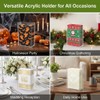 Acrylic Napkin Holder, Vertical Clear Guest Towel Holder, Waterproof Countertop