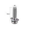 sourcing map M4 x 16mm Stainless Steel Phillips Pan Head