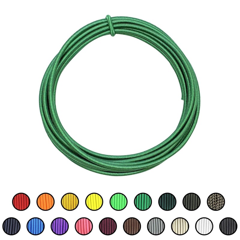 SGT KNOTS Marine Grade Bungee Cord - 100% Elastic Cord,