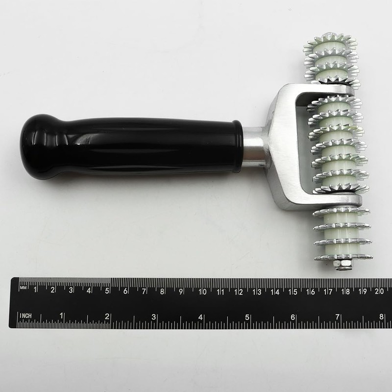 ANCLLO Carpet Grooming Seam Star Roller Tool for Professional Flooring