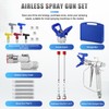 16 PCS Airless Paint Sprayer Gun Kit, 3600 PSI High