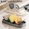 2 Pack Soap Dish Holder, Self-Draining Shampoo Bar Holder for