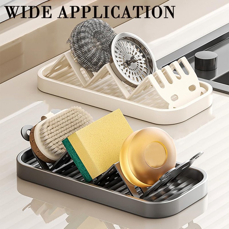 2 Pack Soap Dish Holder, Self-Draining Shampoo Bar Holder for
