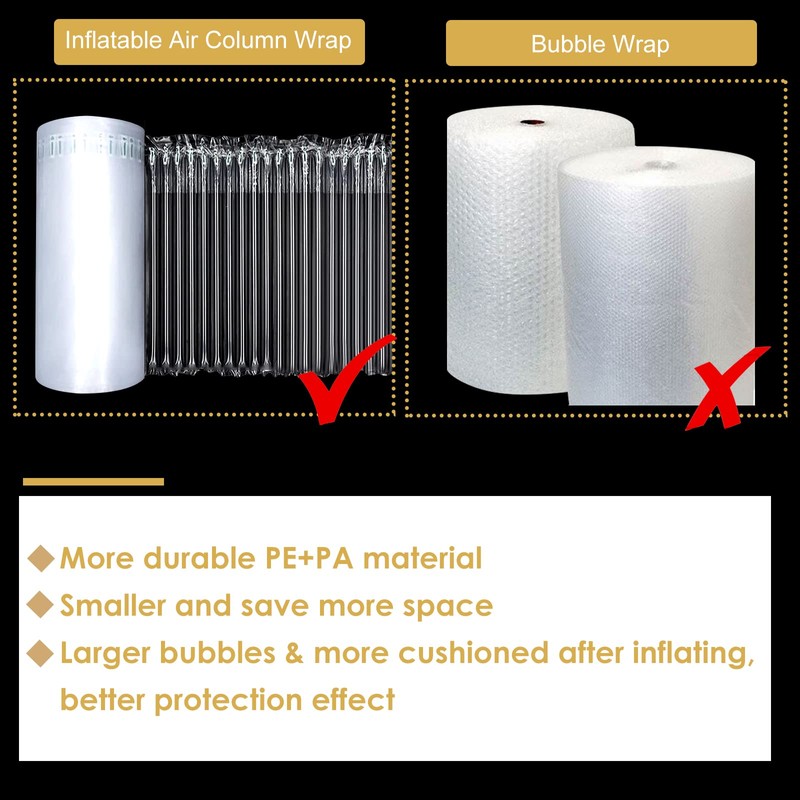 FVIEXE 15.75 Inch x 164 Feet Bubble Cushioning Wrap Roll,