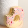 Sizikato Resin Paper Towel Holder, Delicious Donut Statue