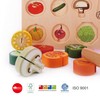 Vegetable Toy Puzzle, 1 Year Old Wooden Shaping Puzzle, Educational