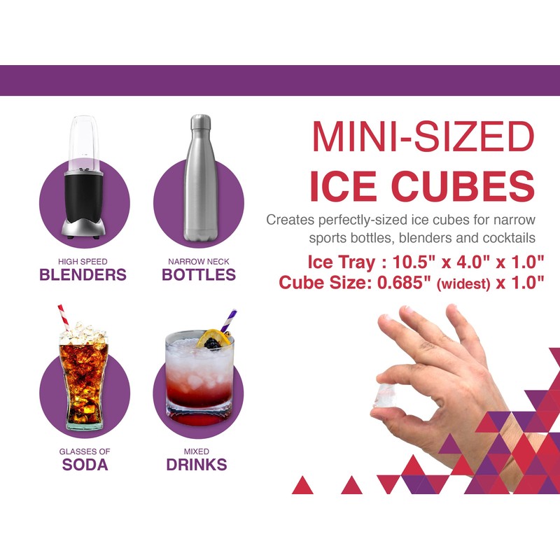 Arrow Mini Ice Cube Trays, 3pk - Durable, Break-Resistant Ice