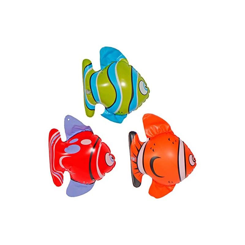 Folat 8714572205726 20572 Inflatable Tropical Fish, Multi-Colour, Pack of 3