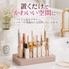 リップスタンド 卓上 コスメ収納 24本収納 メイク時短 口紅スタンド 見せる収納 ドレッサー おしゃれ (ピンク)