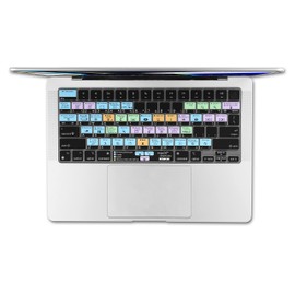 XSKN macOS Shortcut US Layout Silicone Keyboard Cover Skin for 2021 Released MacBook Pro 14 inch A2442 MacBook Pro 16 inch A2485 with ( M1 Pro / Max chip ) Liquid Retina XDR Display Touch ID (K-397)