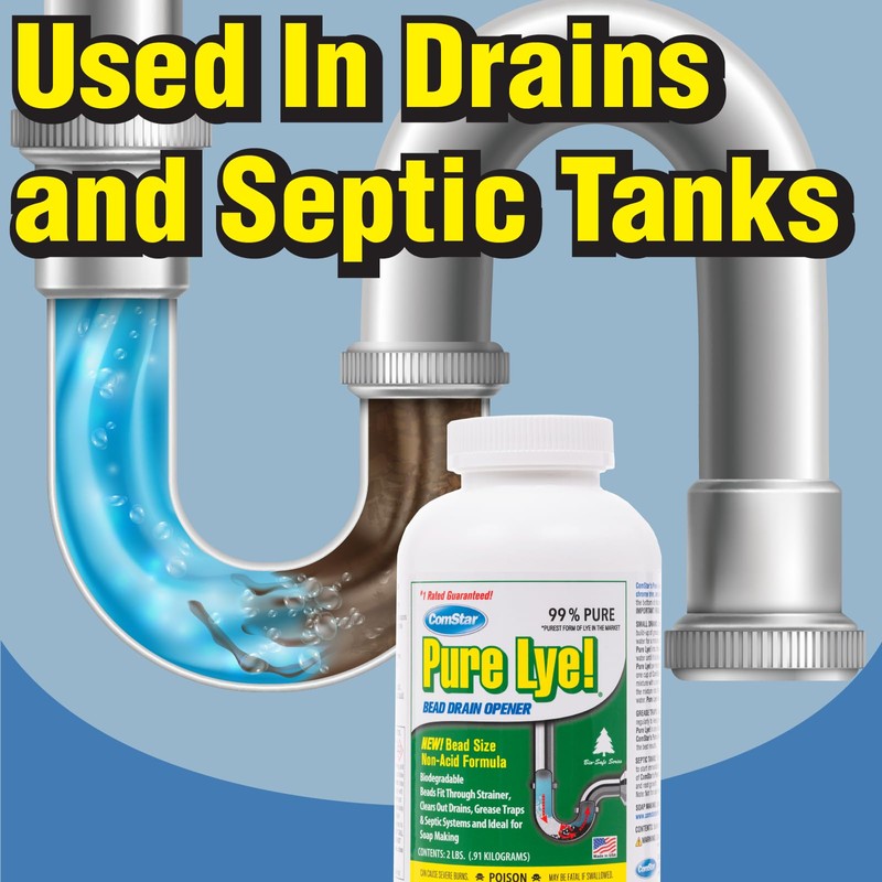 ComStar Pure Lye | 99% Pure Sodium Hydroxide Beads |