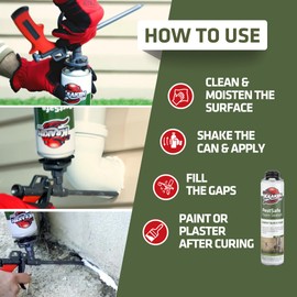 Kraken Bond Expanding Spray Foam Sealant - (12x24oz) Polyurethane Foam for Gaps & Cracks, Paintable Wall Hole Filler | Gun Use Only - Gun & Cleaner Not Included - 12 Pack