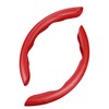 Steering Wheel Cover, ABS Material, Red Carbon Fiber Texture, Segmented