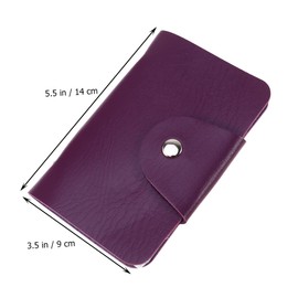 TOVINANNA 1Pc Nail Stamping Plate Storage Bag Rectangular Nail Art Accessories Organizer for Stencils and Plates Stylish Purple Design for Nail Art Lovers and Professionals