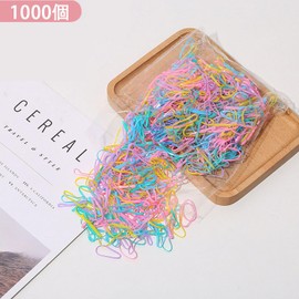 Mirhua Hair Elastics, Elastic Bands, Kids, Kids, Disposable, Children's Hair Elastics, Cute, Stylish, Girls, Gift (Black, 1000 Pieces)