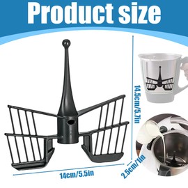 NHQZ 1 Piece Butterfly Mixing Attachment for Thermomix TM5 TM6 TM31, Thermomix Accessories, Stirrer Thermomix Butterfly, Food Processor Replacement Parts, for Vorwerk Thermomix Food Processor, a