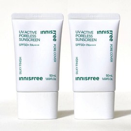 Innisfree UV Active Poreless Sunscreen 50ml +50ml / 이니스프리 유브이 액티브 포어리스 선스크린 50ml +50ml