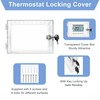 TOWEBOORY Thermostat Lock Box Cover with Key, Universal Clear Decorative