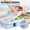 Eidoct 4 Pack Snack Boxes, Reusable Bento Lunch Boxes with