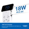 TP-Link Tapo Smart Plug Outlet Extender, Surge Protector, 18W Fast