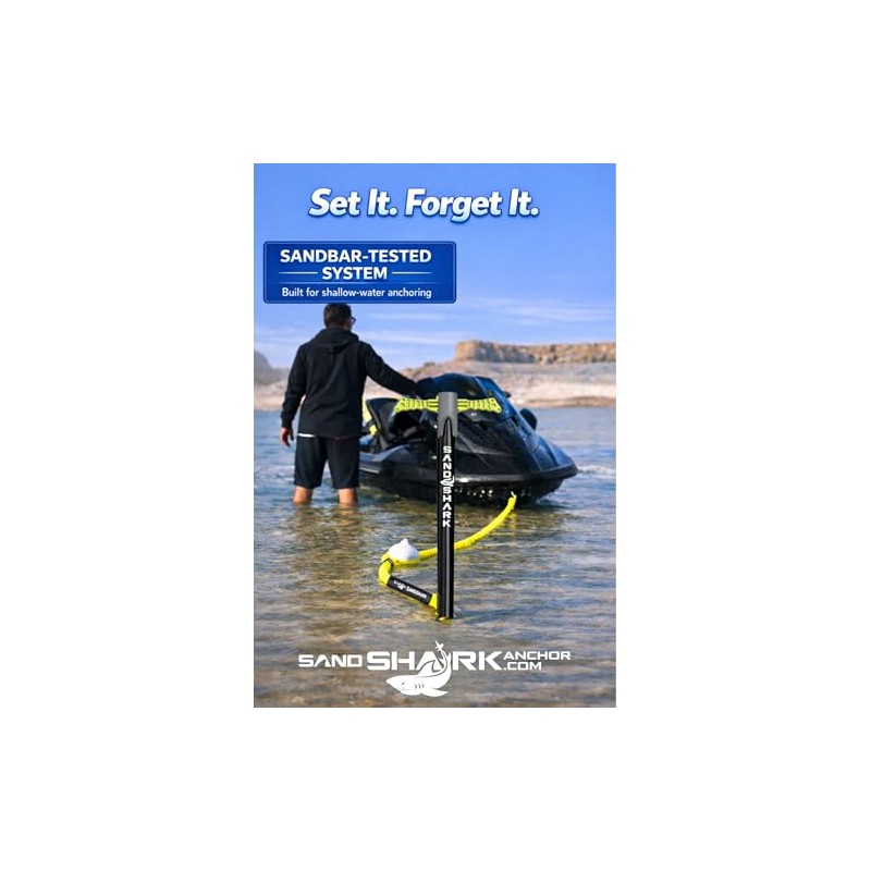 SandShark Premium Bungee Dock Line - Shock Absorbing Boat Accessory