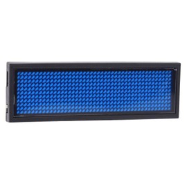 LED Name Plate Scrolling Message Tag Chinese 4 Character Sign Display (Blue)