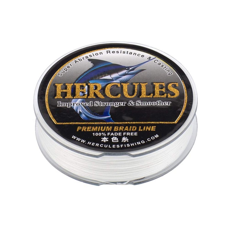 Hercules Fade-Resistant 8-Strand Braided PE Fishing Line, Long Cast, Strong,