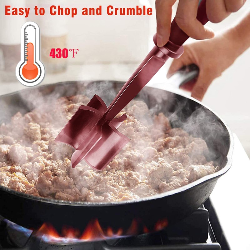 Meat Chopper, Multifunctional Heat Resistant Nylon Meat Chopper Tool with