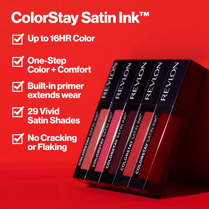 Revlon ColorStay Satin Ink Crown Jewels Long Lasting Lipstick with