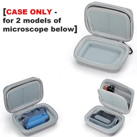 Ninyoon Handheld Digital Microscope Storage Hard Case for Carson MM-300 MicroBrite Plus/BEBANG/LAKWAR/BNISE Pocket Microscope – CASE ONLY