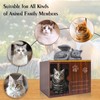 Cityjoy Cat Urn for Ashes - Large Wooden Texture Acrylic