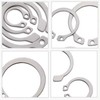50 Pcs External Retaining Rings, Stainless Steel C-Clip Snap Rings,