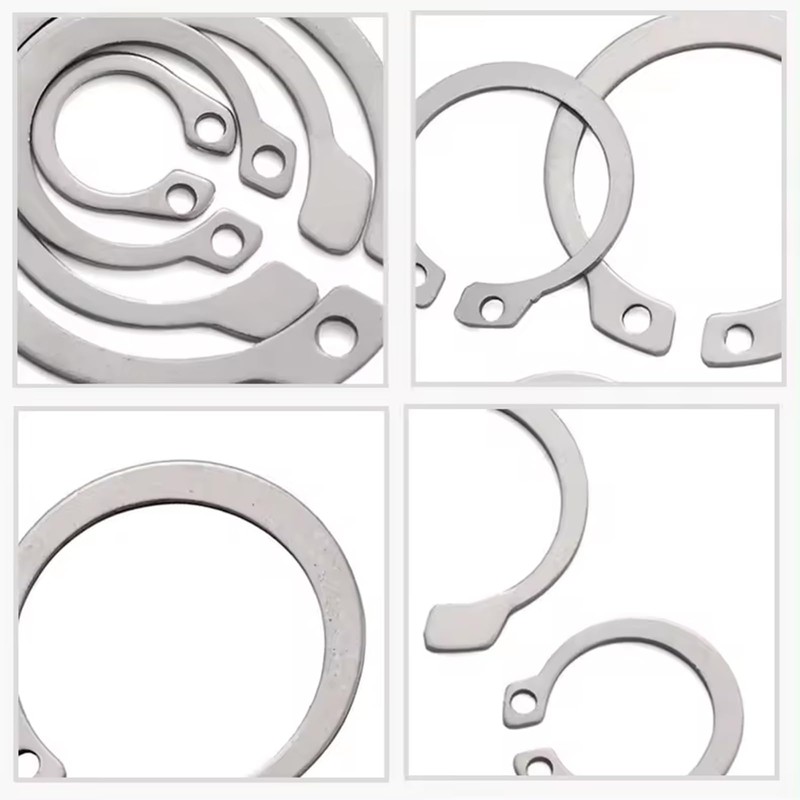 50 Pcs External Retaining Rings, Stainless Steel C-Clip Snap Rings,