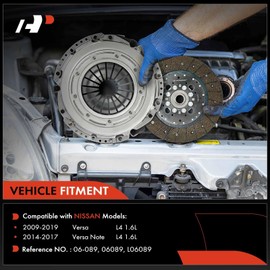 A-Premium Transmission Clutch Kit with Clutch Slave Cylinder Compatible with Nissan Versa 2009-2019, Versa Note 2014-2017, L4 1.6L, Replace# L06089